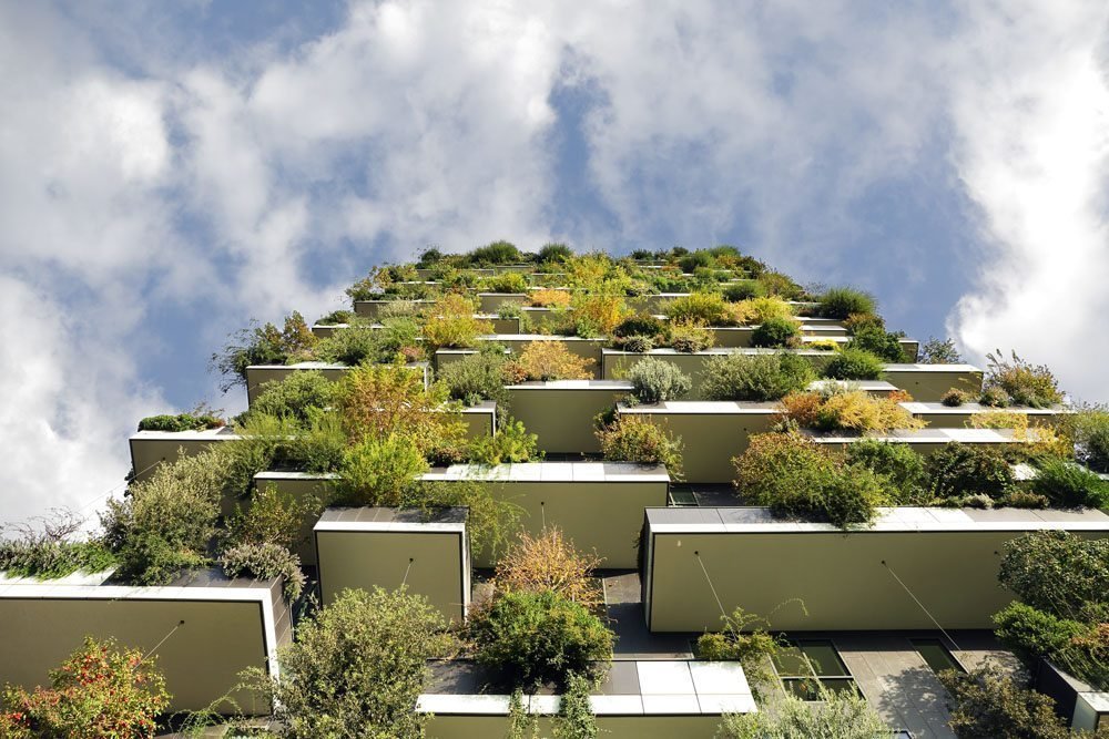 Vertical forest in Milan - photo STEFANO Boeri